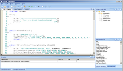 SA-MP Editor é o editor para sa-mp mais rico em recursos atualmente