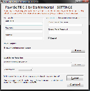 PawnSciTE Janela de Configurações